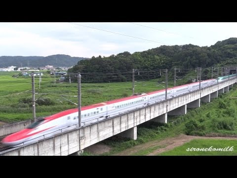 秋田・東北新幹線 Japanese Bullet Train | Shinkansen (Tohoku, Akita) E5, E6, E3 Series E5系・E6系・E3系