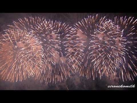 酒田花火ショー Japan Sakata Fireworks Show 2013 Opening 第1部グランドオープン Travel Yamagata 東北観光動画