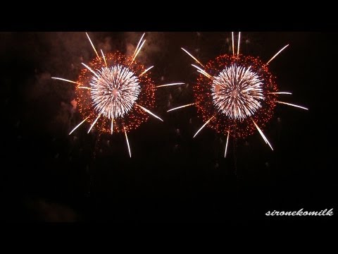 二尺玉芸術花火 Japan Artistic 12 inch and 24 inch shell | Sakata Fireworks Show 2013 酒田花火ショー