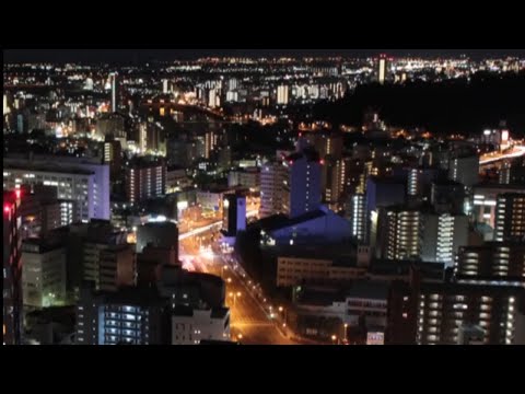 仙台名取の夜景 Miyagi Japan Travel Night View of Sendai &amp; Natori City 宮城観光 夜景観賞スポット イルミネーション