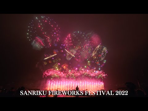 三陸花火大会 Japan 6K | Sanriku Fireworks Festival 2022 Closing Show 圧巻のフィナーレ 音楽花火 BTS×YOASOBI×Jonas Blue