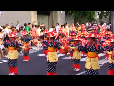 山形花笠まつり 50周年 Japanese Traditional Dance, Hanagasa Odori Festival 2012 山形観光 夏まつり パレード