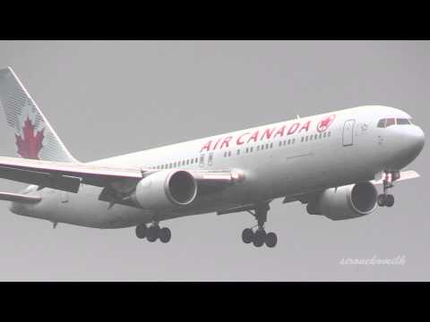 成田国際空港 Air canada Boeing 777-300/ER Landing to Tokyo narita int&#039;l airport エアカナダ 飛行機着陸 ボーイング777