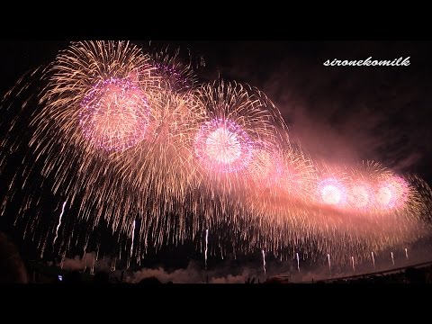 長岡 復興祈願花火フェニックス Japan Nagaoka Fireworks Festival | 2km Wide Display PHOENIX 10 2014 長岡まつり