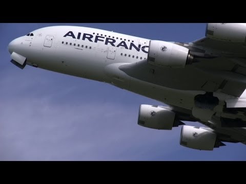 世界最大の旅客機 World&#039;s Largest Airliner Air France Airbus A380-800 Departure from Tokyo Narita 成田国際空港