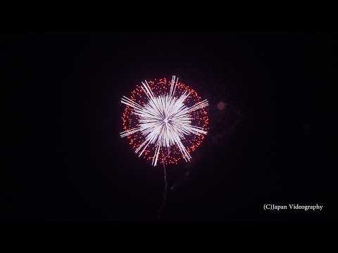 4K 会津花火大会 Artistic Size 8 shell | Aizu All Japan Fireworks Competition 2016 全国煙火競演会 8号 割物・自由玉競技会