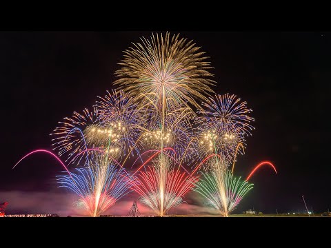 能代の花火大会 Japan 5K Akita Noshiro Wonderful Fireworks Show 2020 秋田能代港サプライズ花火 伊那火工堀内煙火店 圧巻音楽花火ショー