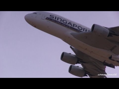 超巨大飛行機 Singapore Airlines Airbus A330-800 Take off from Tokyo Narita International Airport 成田空港