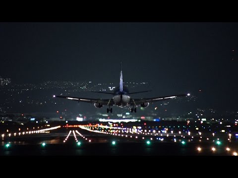 ソニー α7S/Sony A7S Night Shot Test Video in Japan フルサイズミラーレスカメラの暗所撮影性能は凄い！ 飛行機離着陸 風景 花火 plane Hanabi