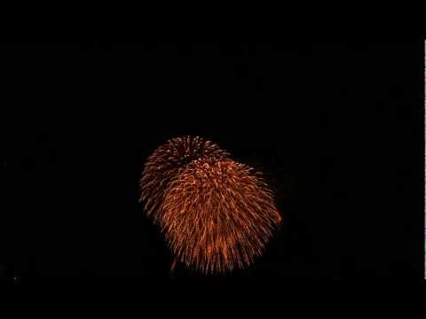 土浦花火 エンディング Tsuchiura All Japan Fireworks Competition 2011 Closing show 全国花火競技大会 7号玉80発