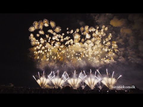 ぎおん柏崎まつり花火大会 Full Wide Display | Japan Gion Kashiwazaki Fireworks Festival 2015 フルワイドスタ－マイン 柏崎市民一同