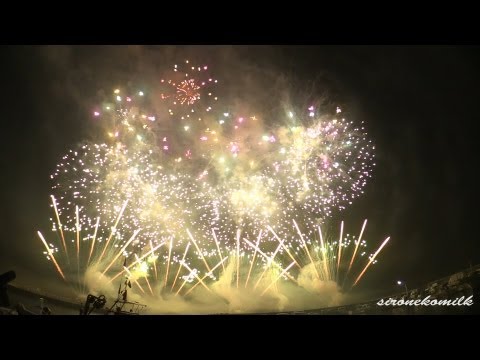 圧巻!劇場型音楽花火ショー - Theatrical Fireworks Show | Japan Hitachi Sand Art Festival 2013 ひたちサンドアートフェスティバル