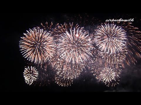 長岡花火 ミラクルスターマイン Japan Nagaoka Fireworks Festival 2014 | BIG X Miracle Star mine Display