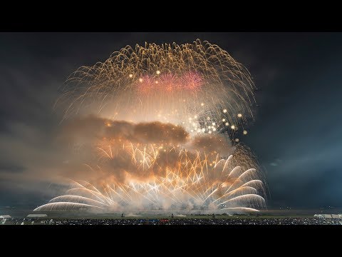 4K 大曲の花火 秋の章 Japan Omagari Fireworks Autumn 2018 Closing Show with 24 inch shell フィナーレ 二尺玉