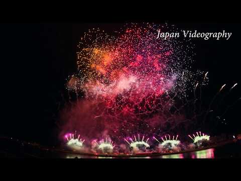 石巻川開き祭り花火大会 Japan 4K Ishinomaki Fireworks Festival 2017 | Pyromusical ミュージック スターマイン 星野源-恋