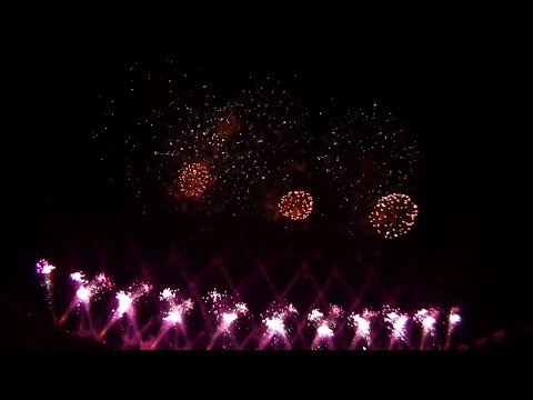 たまむら花火大会 Japan Tamamura Fireworks Festival 2011 Wide Display 音楽花火 群馬旅行