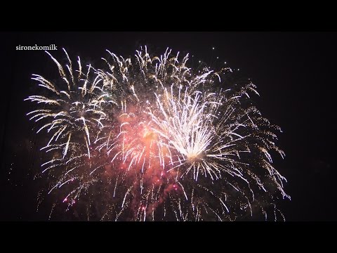 4K 神霊教 奉祝花火大会 Tokyo Japan Shinreikyo Guru&#039;s birthday festival Fireworks 2016 聖地・万寿山 教祖様御生誕祭