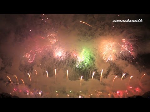 赤川花火大会 エンディング 700 meter Display Closing Show | Japan Akagawa Fireworks Festival 2014 感動 日本一