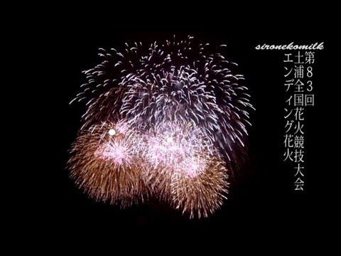 土浦全国花火競技大会 Tsuchiura All Japan Fireworks Competition 2014 | Closing Show 大会提供エンディング花火7号玉83発