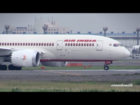 ボーイング787 Air India Boeing 787-8 landing &amp; take off | Tokyo Narita Int&#039;l Airport 成田空港 飛行機離陸 エアインディア