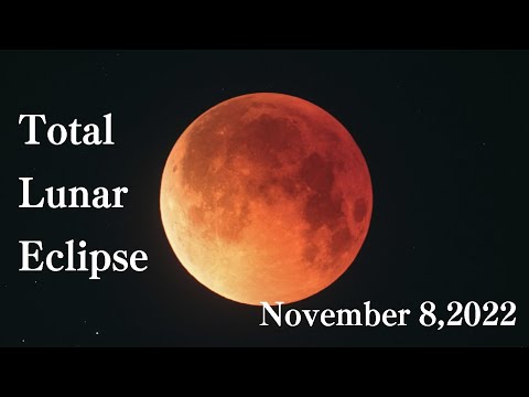 4K UHD 皆既月食 天王星食 Total lunar eclipse &amp; Eclipse on Uranus | November 8, 2022 Japan 天体ショー 惑星食 超望遠カメラ