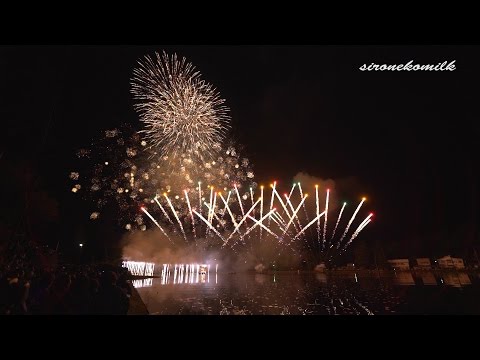 いものこまつり フィナーレ花火 Japan Akita Imonoko Festival 2014 | Closing Fireworks Show on the Water フィナーレ