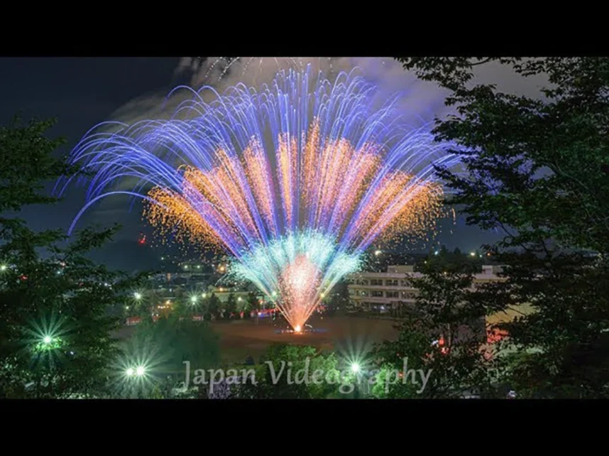 fireworks project to commemorate the 2nd anniversary of the enforcement of Tomiya City