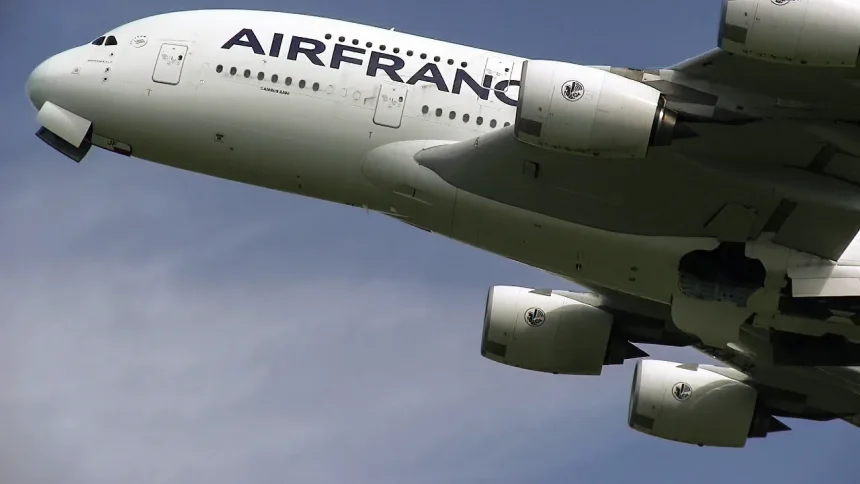 World's Largest Airliner Air France Airbus A380 Take off from Narita International Airport