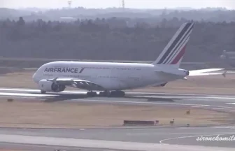 World's Largest Plane of AIR FRANCE AIRBUS A380-800 Landing & Take off at Tokyo Narita Int'l Airport