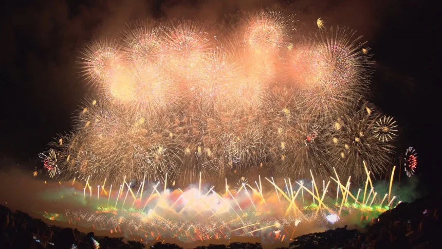 Akagawa Fireworks Festival 2017 | Tsuruoka, Yamagata japan