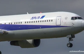 ANA BOEING 767-300 Take off & Landing at Sendai Airport shot from Sendai Airport Park