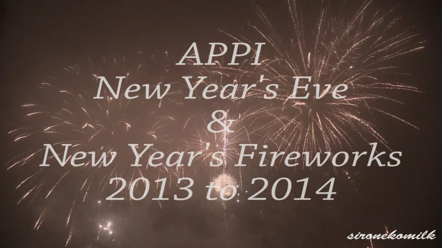 New Year's Fireworks display at APPI kougen Ski Resort 2014 | Hachimantai, Iwate Japan