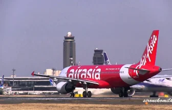 Air Asia Japan Airbus A320-200 Take off from Tokyo Narita International Airport