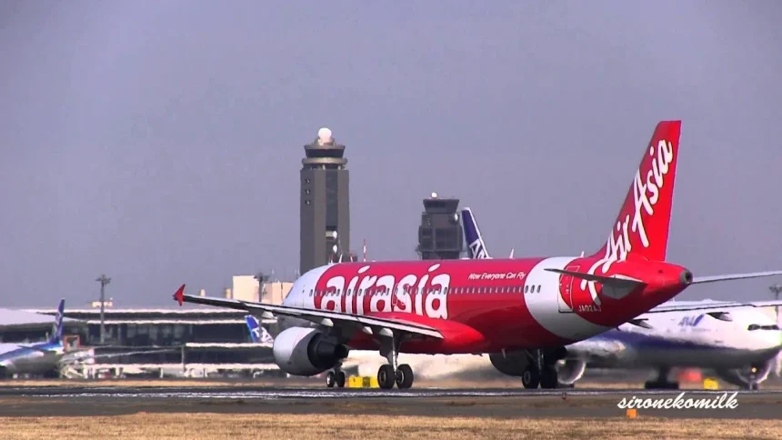 Air Asia Japan Airbus A320-200 Take off from Tokyo Narita International Airport