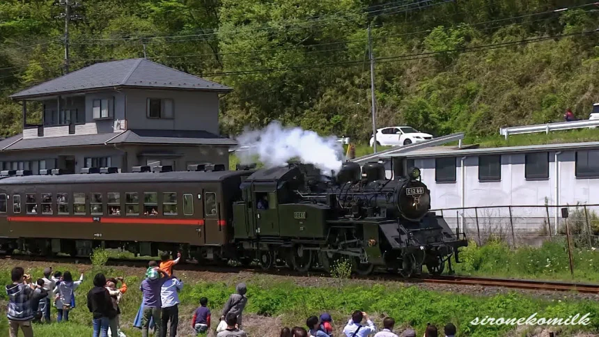 Japanese Steam locomotive SL Mooka C12 66 Train | Motegi, Tochigi Japan