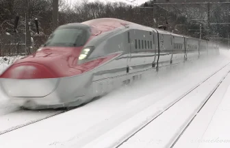 Akita Shinkansen E3 & E6 Series running in the Snowscape