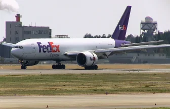 FedEx Express Boeing 777-200F N862FD Landing to B Runway of Tokyo Narita International Airport