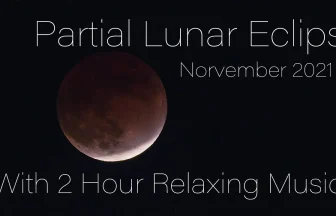 Partial lunar eclipse November 19, 2021 in Japan