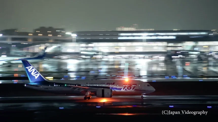 Night Plane Spotting at Tokyo International Airport(Haneda) | Ota, Tokyo Japan