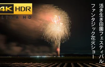 4K HDR HLG | Fantasic Fireworks Show 2023 | Iki Iki Denen Festival | Misato, Miyagi japan
