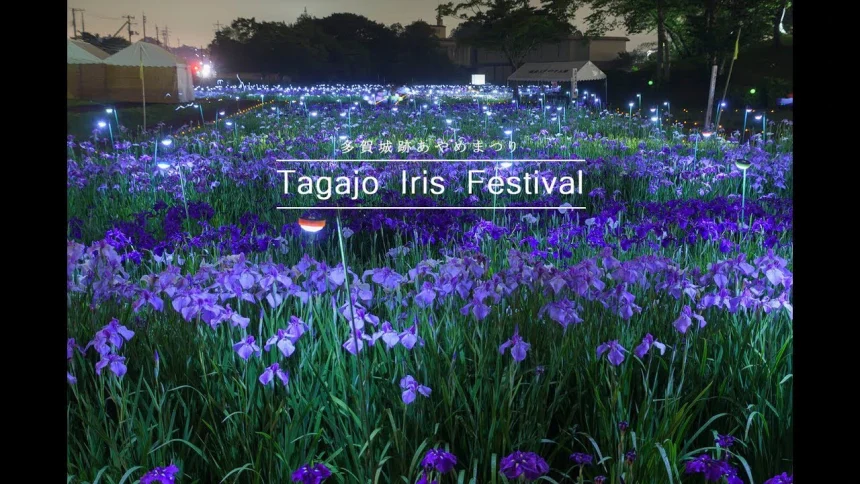 Tagajō Iris Flower Festival & Light Up | Tagajo, Miyagi Japan