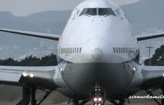 ANA BOEING 747-400(D) Landing & Take off at Osaka Int'i Airport