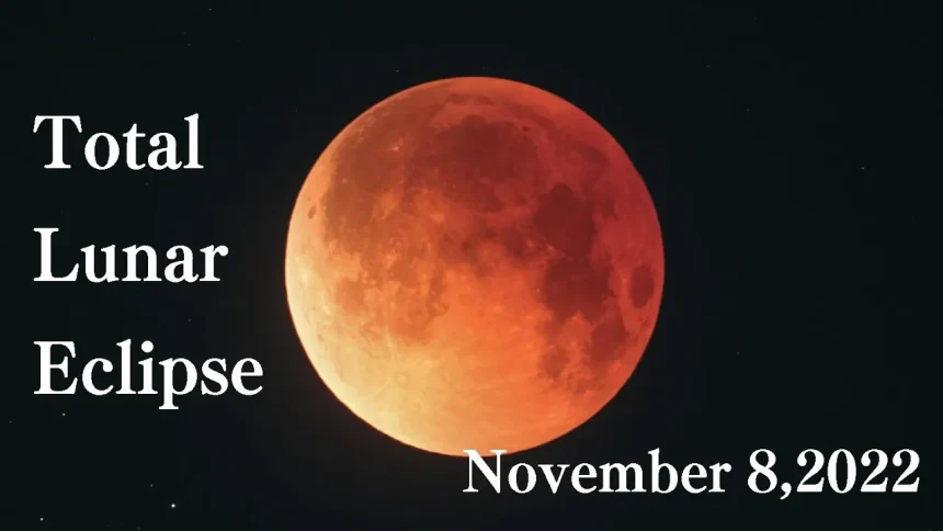 Total lunar eclipse & Eclipse on Uranus | November 8, 2022 Japan