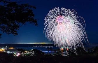 Fireworks display for the memorial that the repair of Zuiganji temple was completed | Matsushima, Miyagi Japan