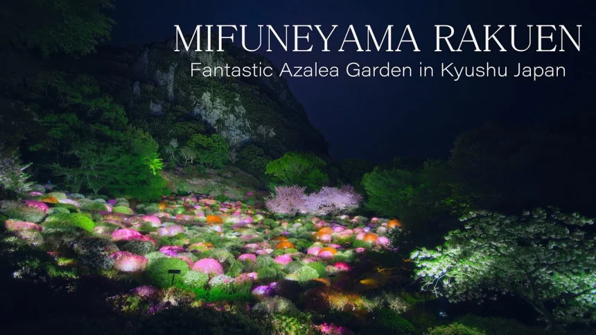 Fantastic Azalea Flowers in Takeo Onsen Mifuneyama Rakuen | Takeo, Saga Japan
