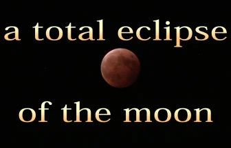 Astronomical show Red moon's total lunar eclipse