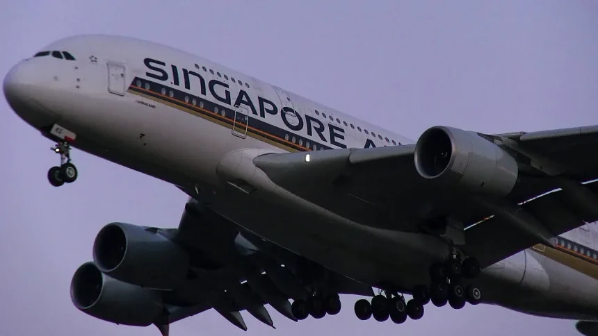 Singapore Airlines Airbus A380 Landing to Tokyo Narita International Airport