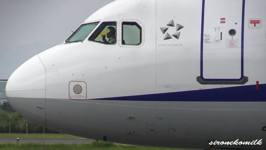 Four Aircraft Taxing and Take off from Sendai Airport