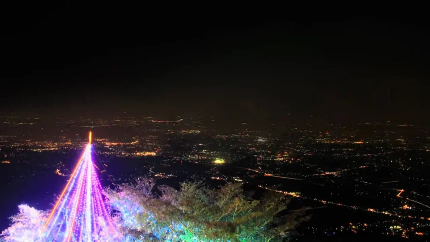 Night view of the Kanto Plain seen from Mt. Tsukuba | Tsukuba-Ibaraki Japan