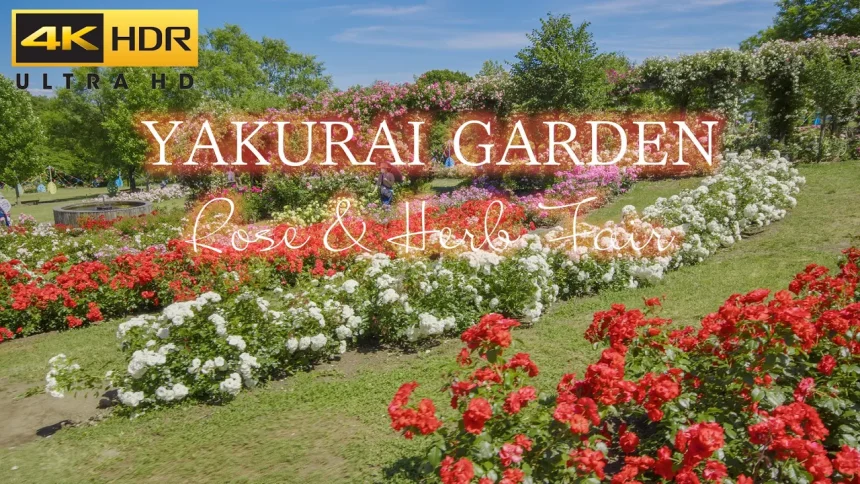 4K HDR HLG | Yakurai Garden Rose & Herb Fair | Kami, Miyagi Japan